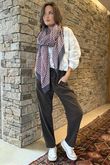Made in Italy Baby Cord Classic Slim Jogger Chocolate